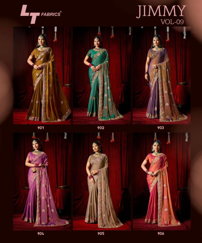 Lt fashion jimmy vol-9 surat saree online shopping